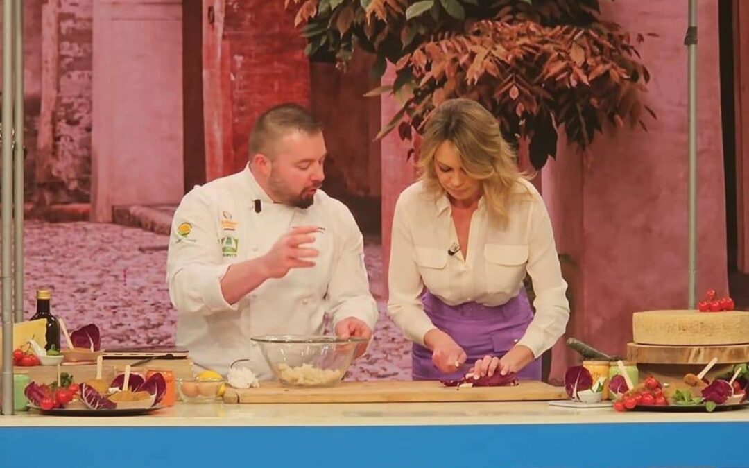 La cucina della Piccola Baita negli studi RAI di Roma